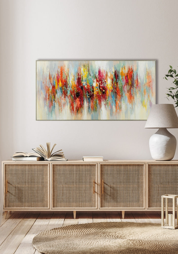 Irisierende Spiegelung | Acrylgemälde