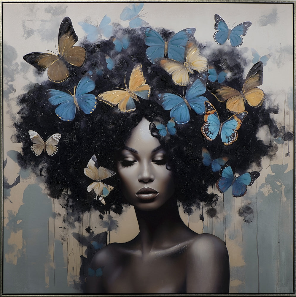Blue Butterfly Lady