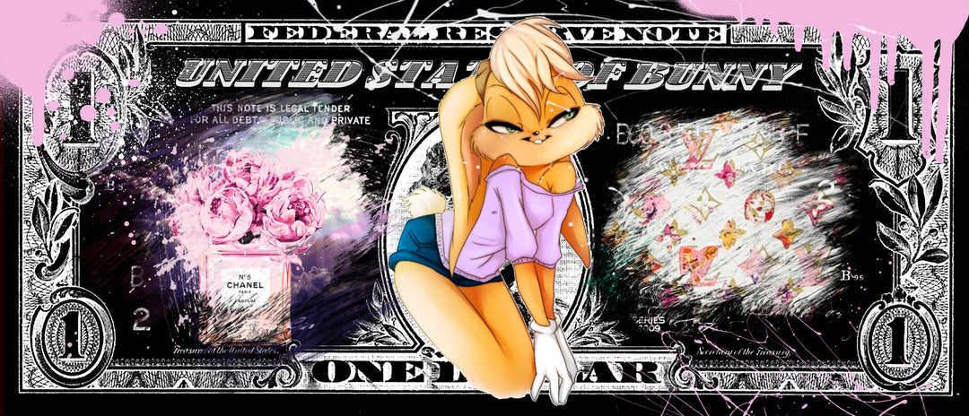 Skyyloft BUNNY DOLLAR – gerahmt