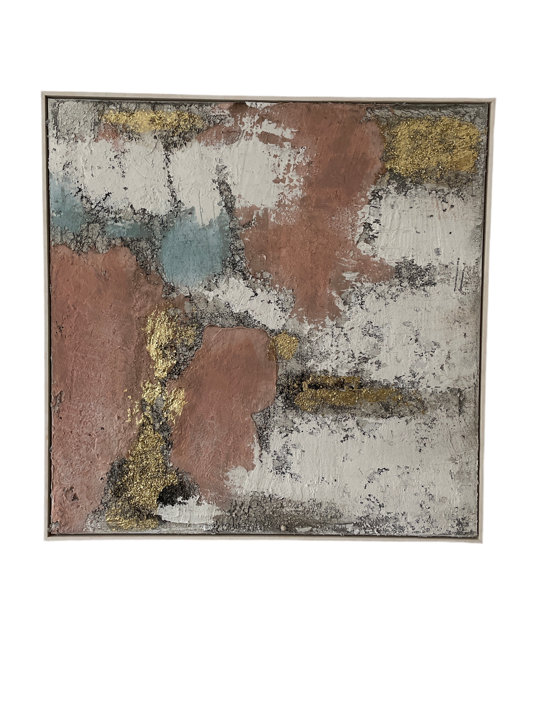 Abstrakte Impressionen in Rosa und Gold