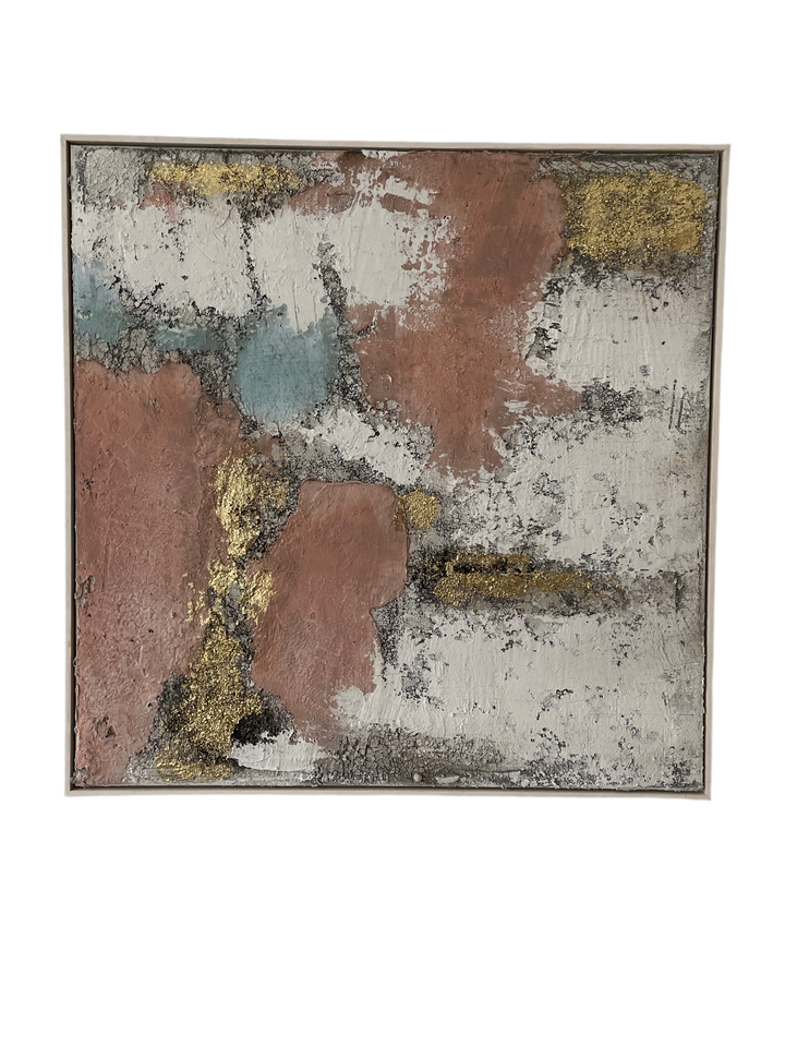 Abstrakte Impressionen in Rosa und Gold