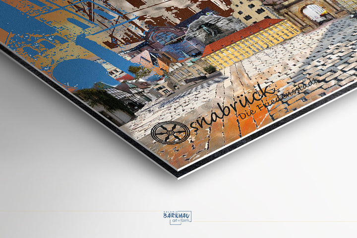Osnabrück - Die Friedensstadt (OSB-31 ohne Auto) I Giclee auf Holzkeilrahmen