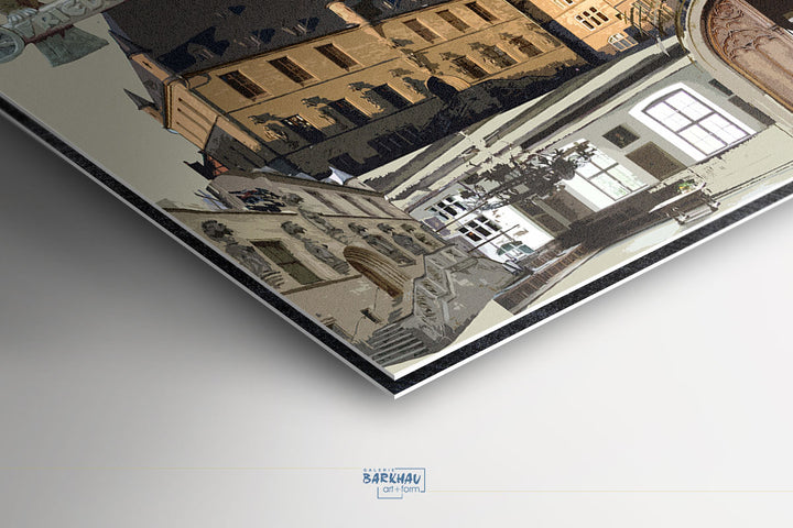 Osnabrück die Friedensstadt - Das Rathaus I Giclee auf Holzkeilrahmen