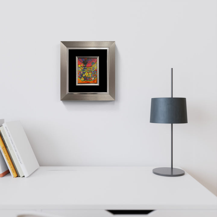 "Blinde Venus" | Friedensreich Hundertwasser Miniprint mit Rahmen