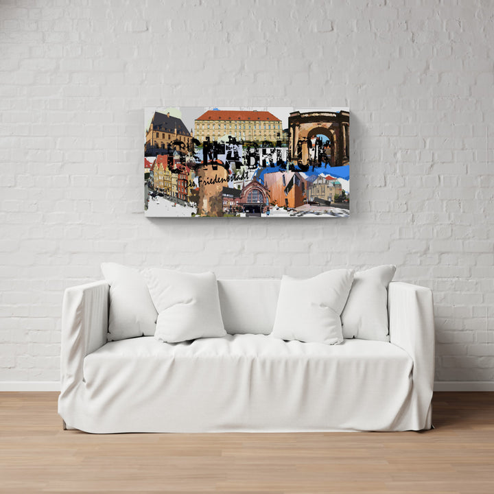 Osnabrück - Die Friedensstadt mit Rathaus I Giclee auf Holzkeilrahmen