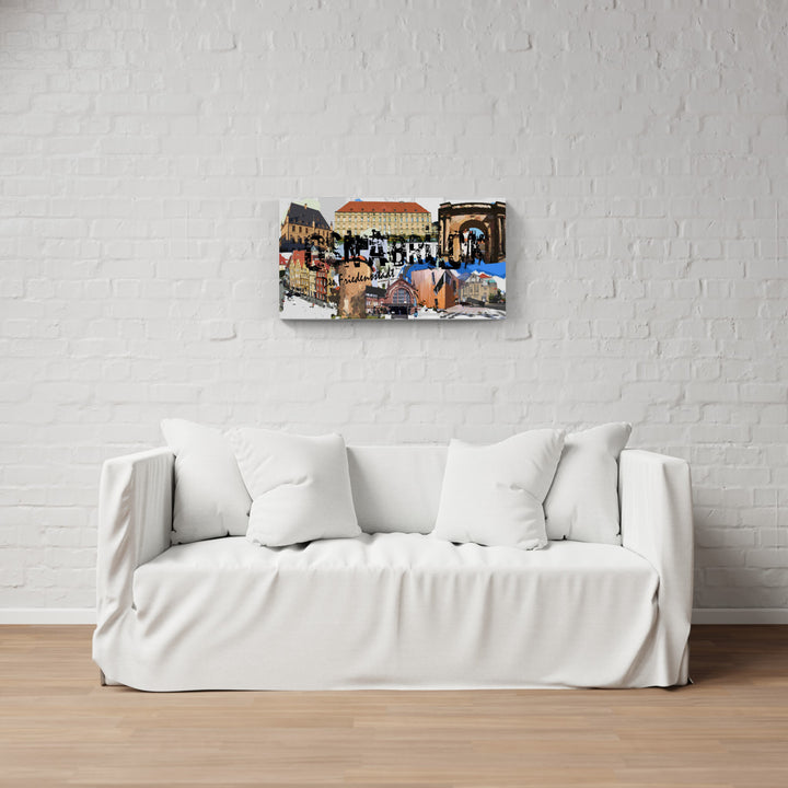 Osnabrück - Die Friedensstadt mit Rathaus I Giclee auf Holzkeilrahmen