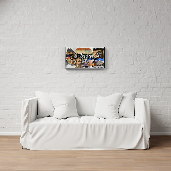 Osnabrück - Die Friedensstadt mit Rathaus I Giclee auf Holzkeilrahmen