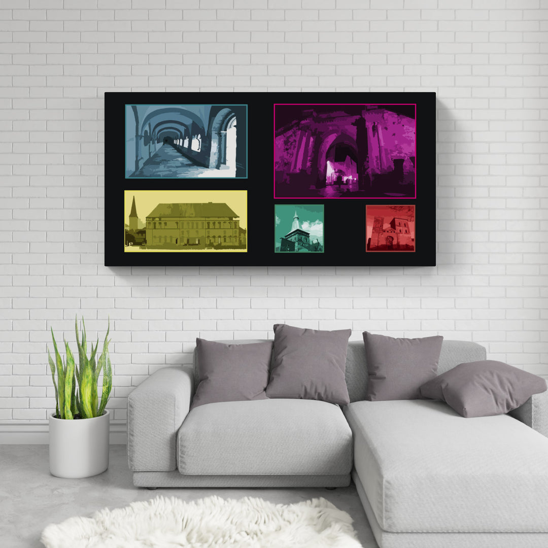 Osnabrück Kreuzgang (OSB-22) I Giclee auf Holzkeilrahmen