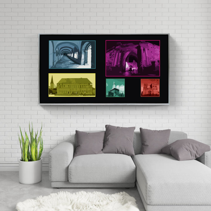 Osnabrück Kreuzgang (OSB-22) I Giclee auf Holzkeilrahmen