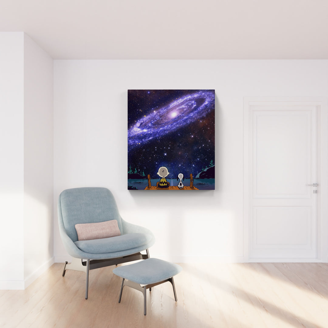 The Andromeda Galaxy - Peanuts Giclée limitiert