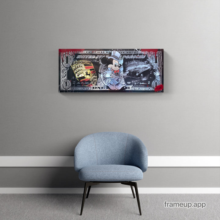 Skyyloft I Mickey Porsche 356 Dollar - Rot