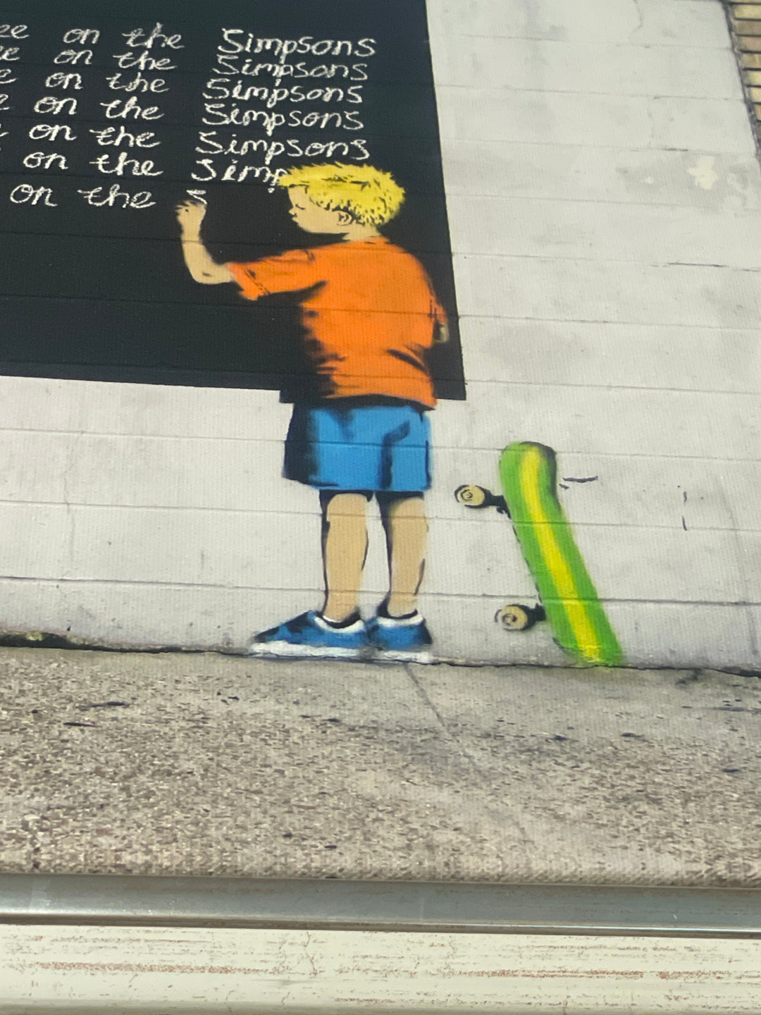 „i Must Not copy what I See on the Simpsons“ | Banksy