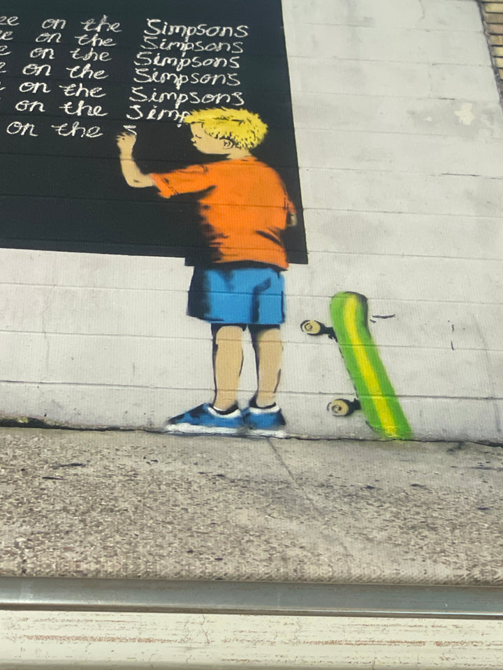 „i Must Not copy what I See on the Simpsons“ | Banksy