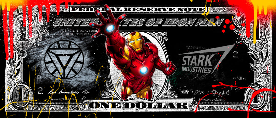 Skyyloft IRON MAN DOLLAR – gerahmt