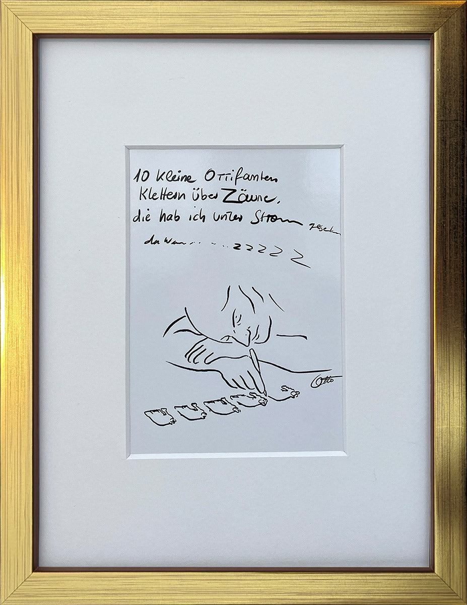 "10 Kleine Ottifanten…" | Otto Waalkes Miniprint