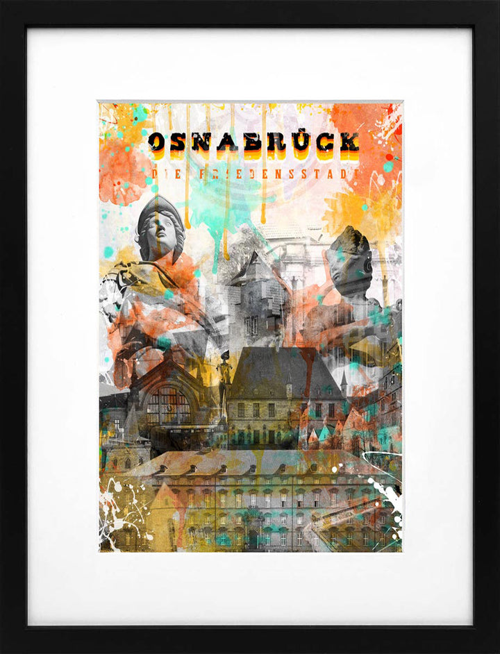 Schloss Osnabrück | Stadtcollagen Miniprints