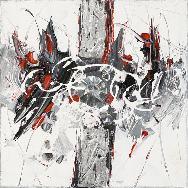 Ausdruck in Rot und Grau