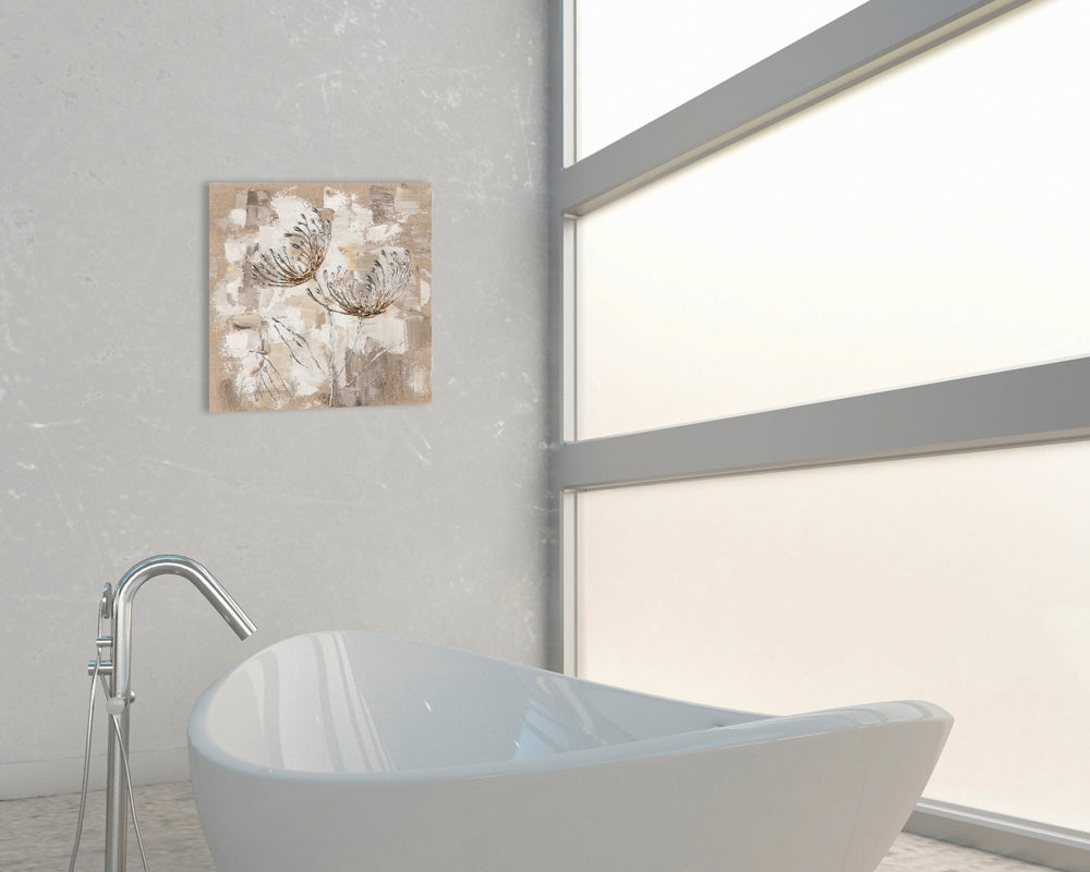 Chrysanthemen in silber