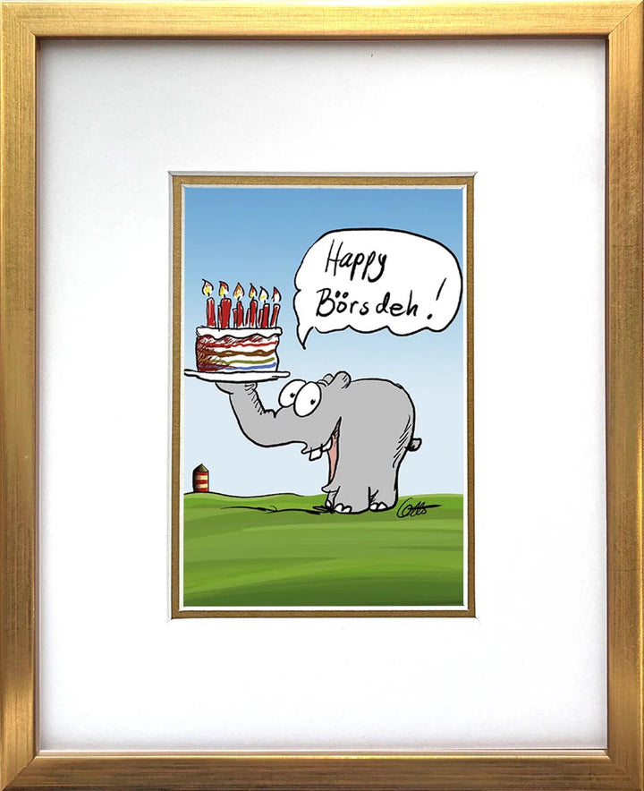 "Happy Börsdeh" | Otto Waalkes Miniprint