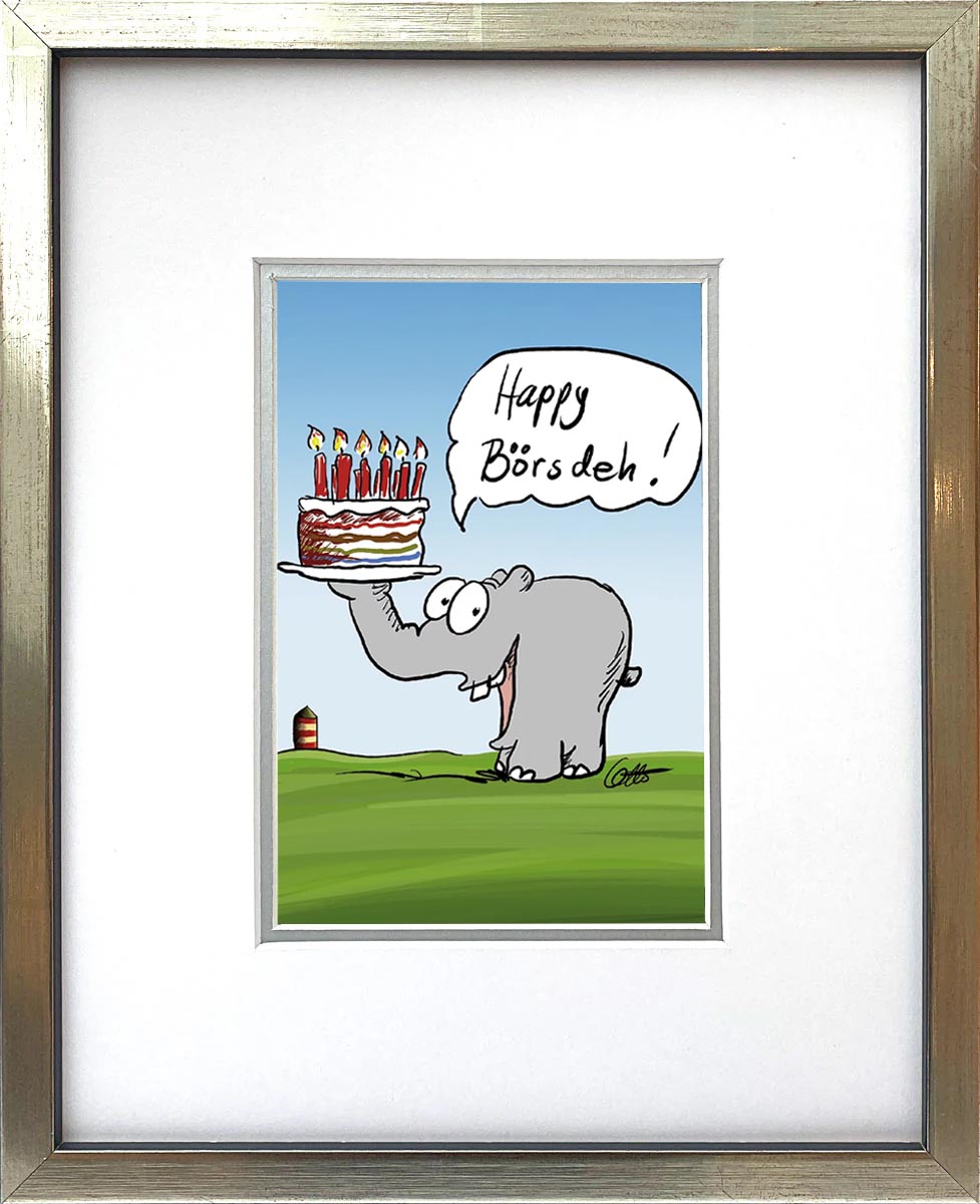 "Happy Börsdeh" | Otto Waalkes Miniprint