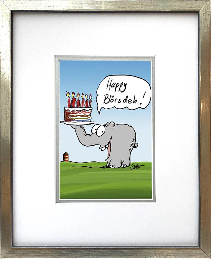 "Happy Börsdeh" | Otto Waalkes Miniprint
