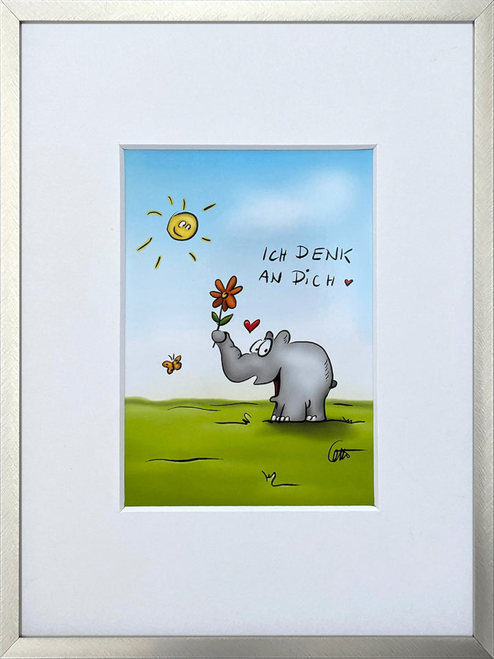 "Ich denk an Dich" | Otto Waalkes Miniprint