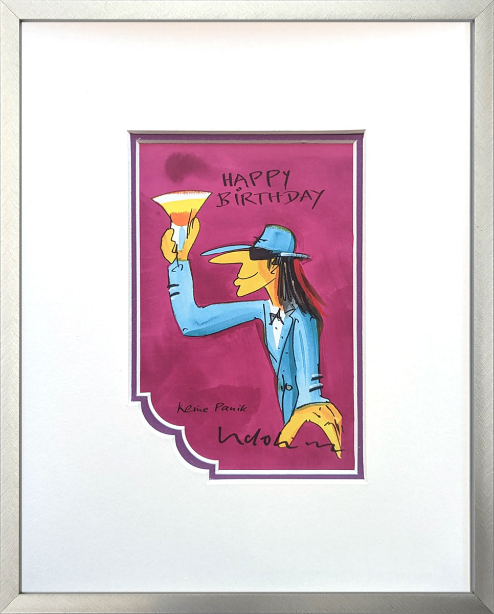 "Happy Birthday" Lila Edition | Udo Lindenberg Miniprint