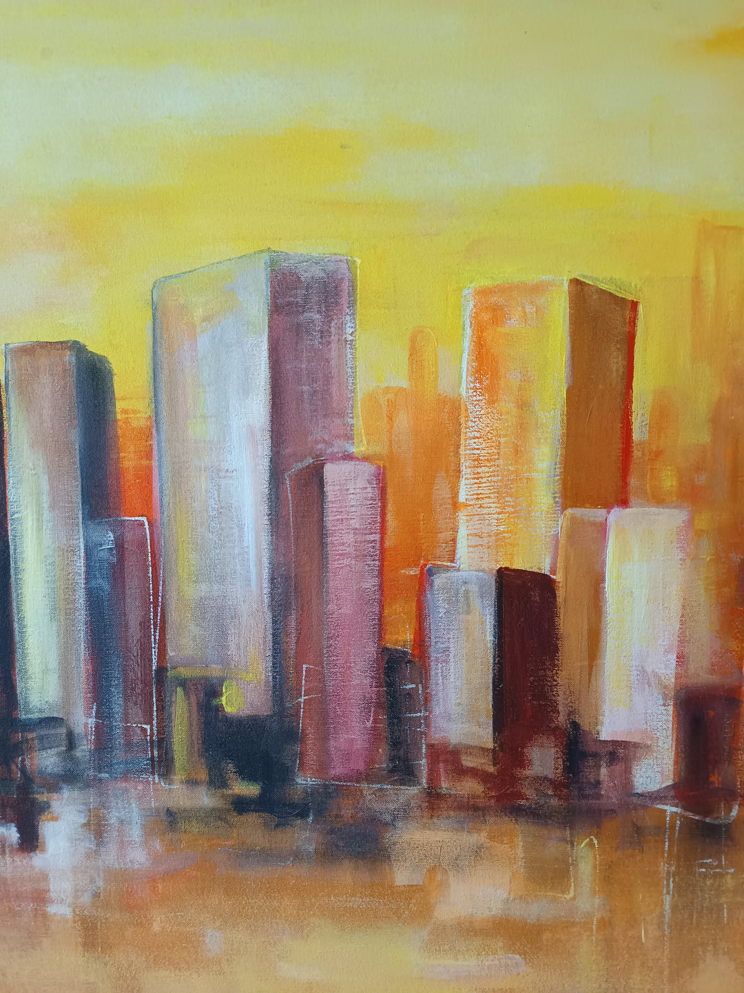 Yellow and Orange Skyline l A. Macone