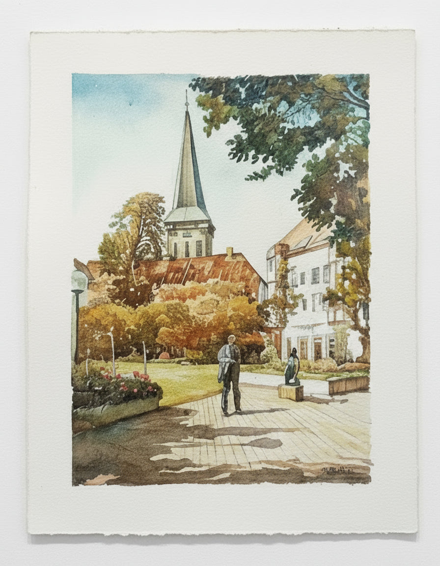 „An der Katharinenkirche in Osnabrück” | Alexander Ginsburg