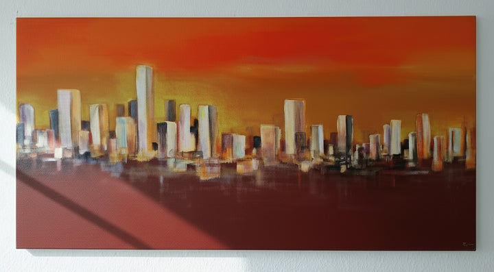 Orange and Dark Purple Skyline l A. Macone