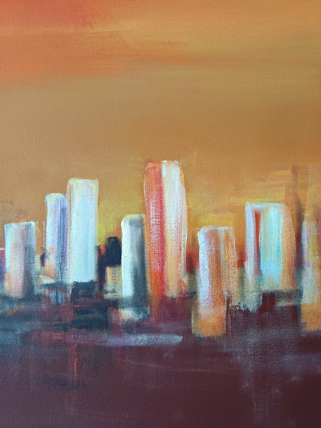 Orange and Dark Purple Skyline l A. Macone