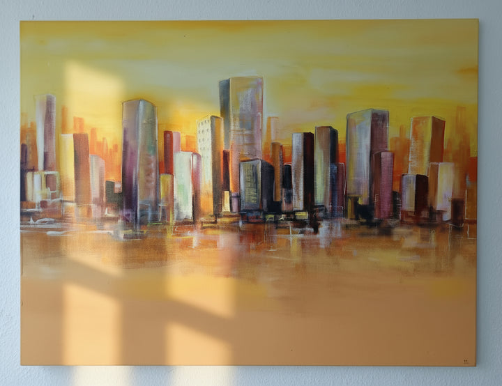 Yellow and Orange Skyline l A. Macone