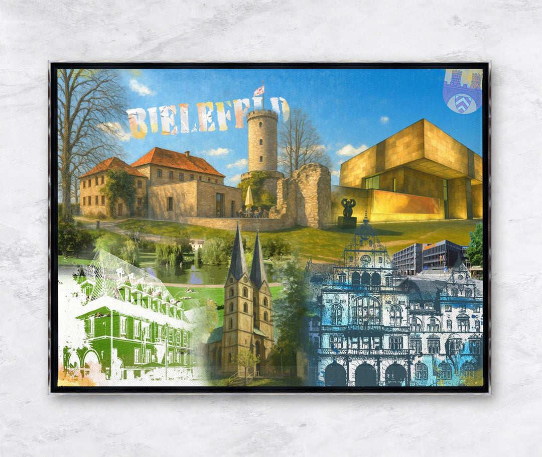 Bielefeld Turm & Zeit Collage