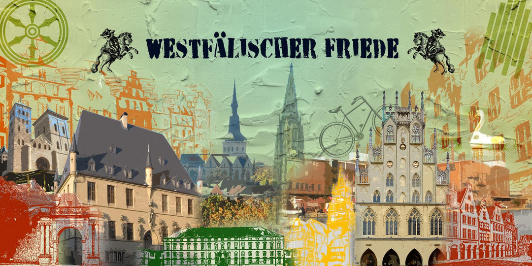 Osnabrück und Münster-Friedensbild Collage 2025