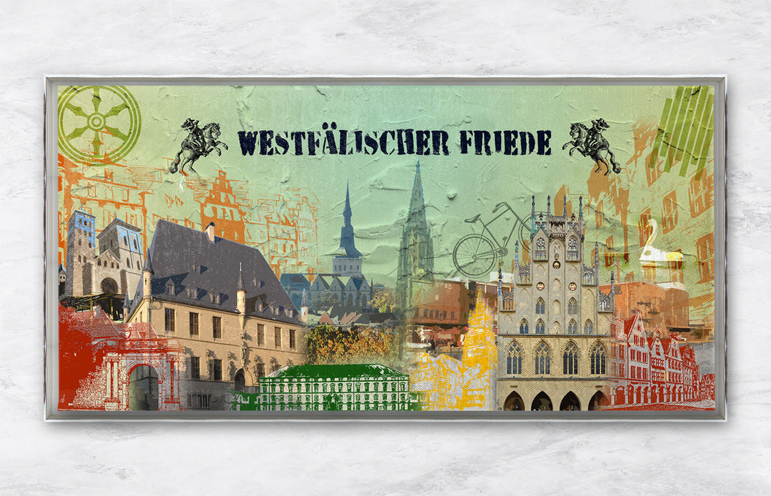 Osnabrück und Münster-Friedensbild Collage 2025