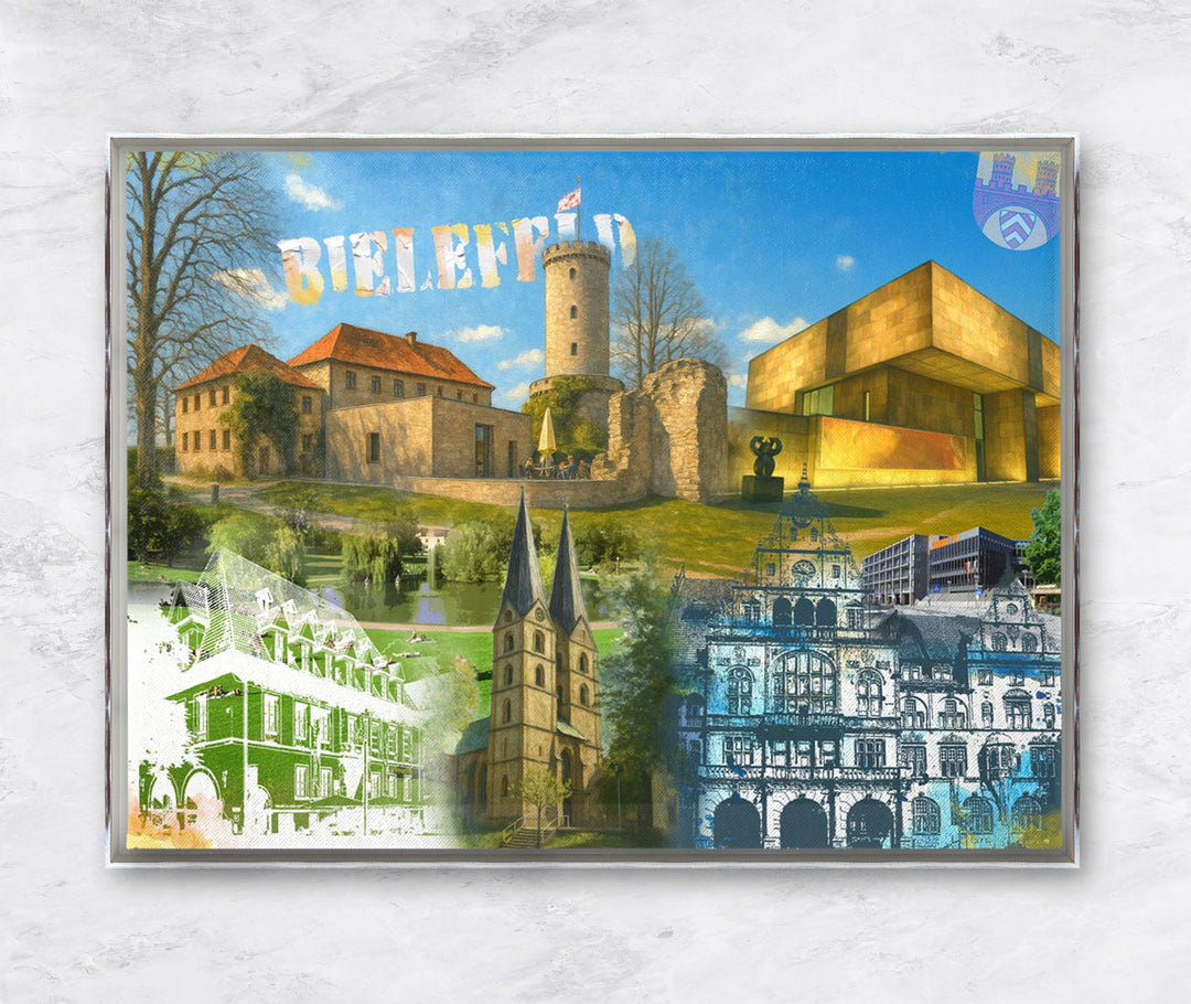 Bielefeld Turm & Zeit Collage