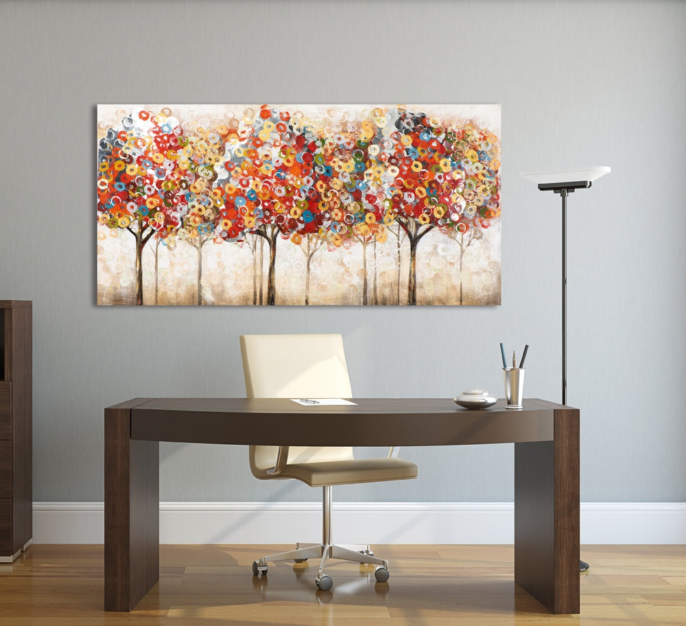 farbenfrohe abstrakte Bäume