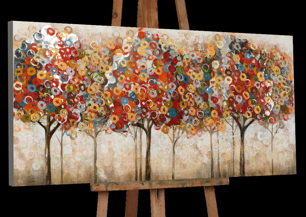 farbenfrohe abstrakte Bäume