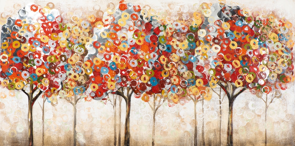 farbenfrohe abstrakte Bäume