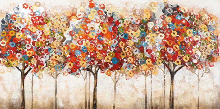 farbenfrohe abstrakte Bäume