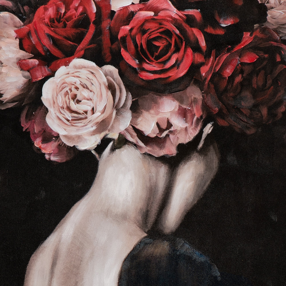 Schönheit mit Rosen