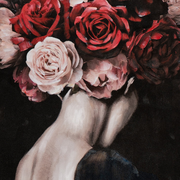 Schönheit mit Rosen