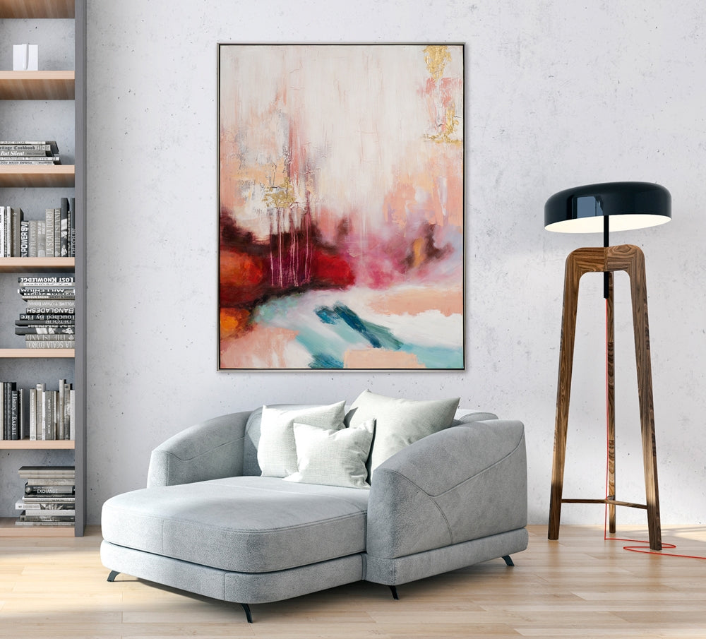 Harmonie in Rot und Blau