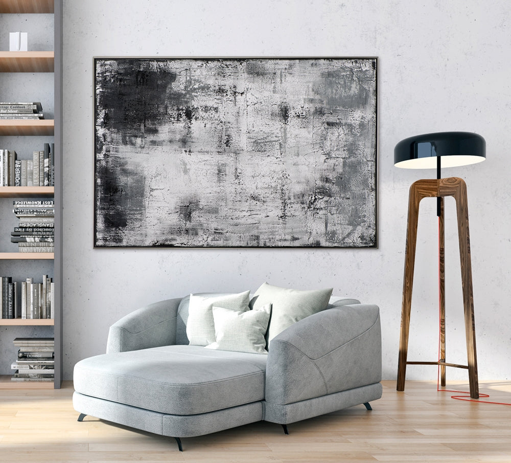 Abstrakt in Schwarz und Weiß