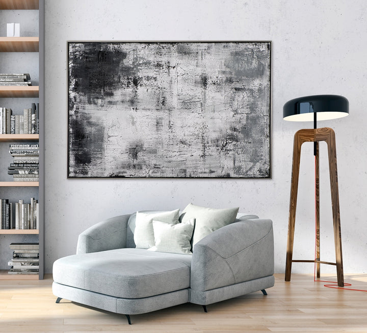 Abstrakt in Schwarz und Weiß