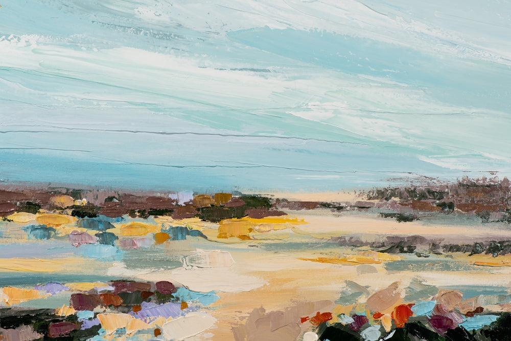 Landschaft mit blauem Himmel