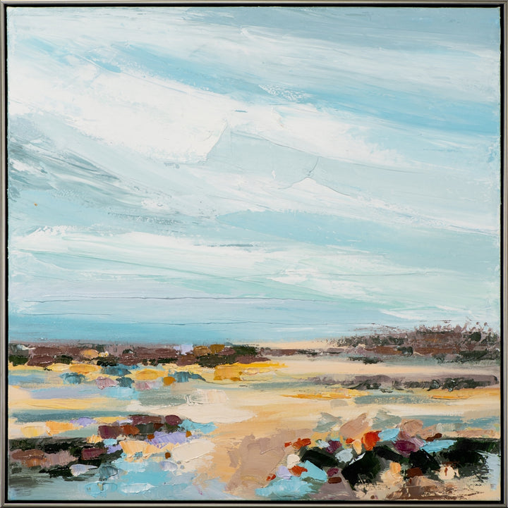 Landschaft mit blauem Himmel