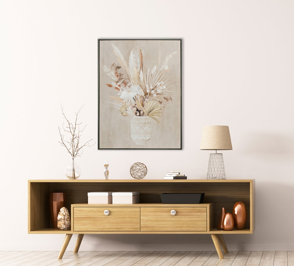 Trockenblumen in Vase