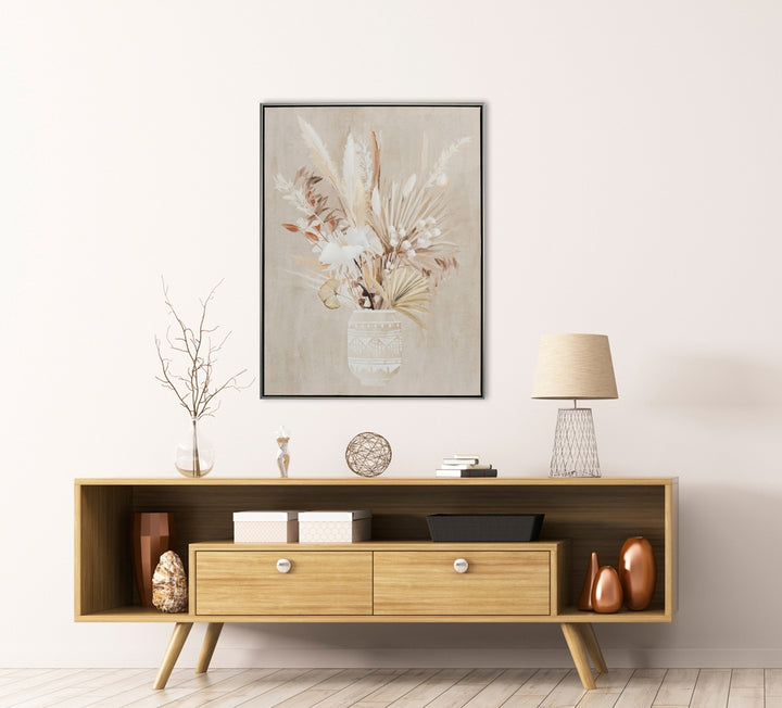 Trockenblumen in Vase