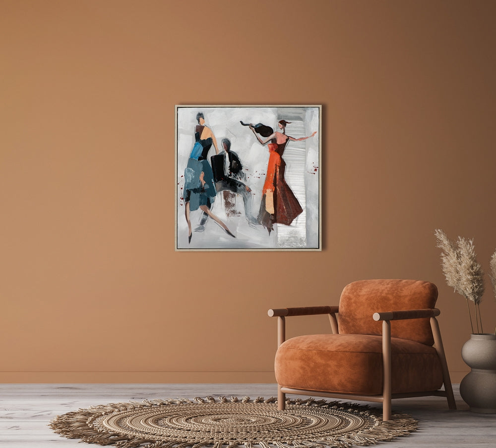 Tanz mit Geige und Akkordeon